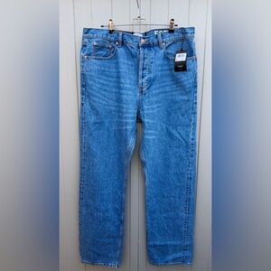 G.H. Bass Men’s Straight Leg Jeans Size 34x31 Sanford Cone Denim New with Tags